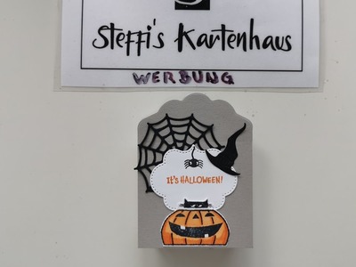 Steffi's Kartenhaus Halloween Tag 2 Grabsteinbox DIY mit Stampin UP Clever Cats und Gruselspass
