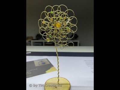 3D Blume aus Aluminiumdraht