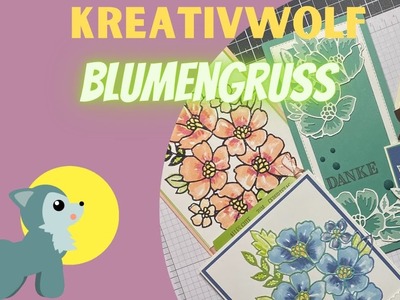 4 Kartenideen | DIY Cards | Produktpaket Blumengruss | blossoms in bloom | Stampin up