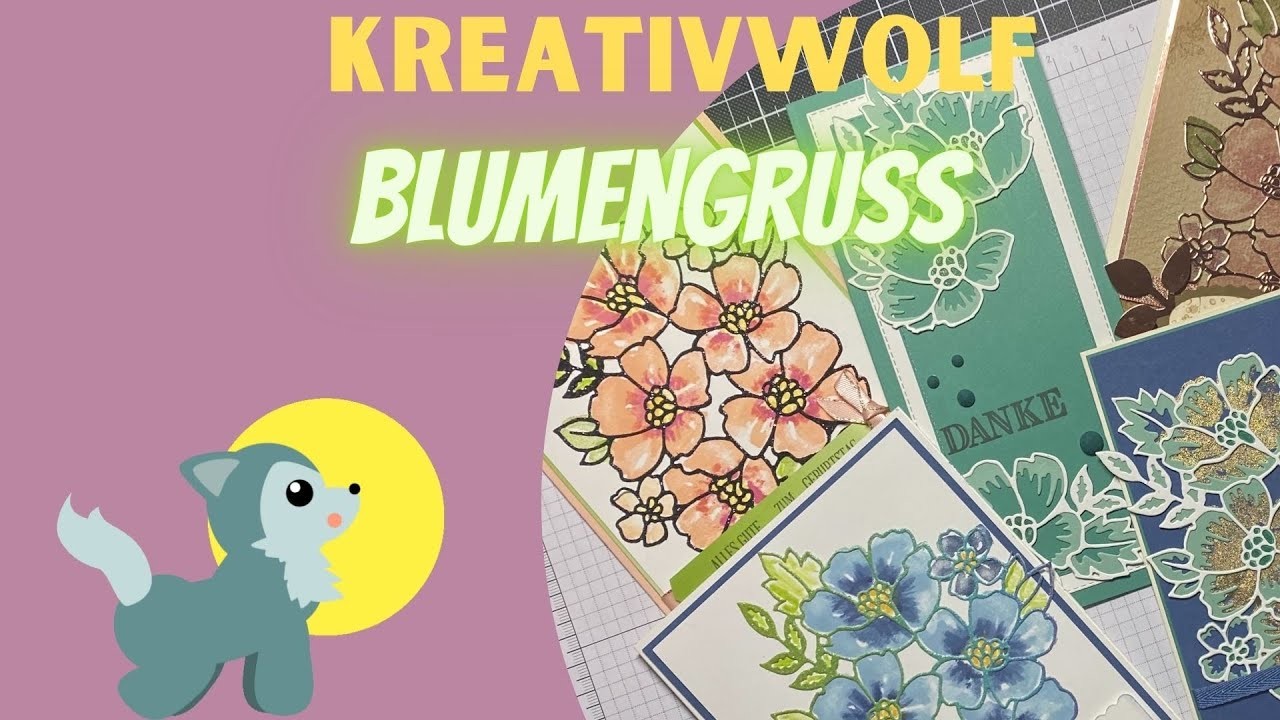 4 Kartenideen | DIY Cards | Produktpaket Blumengruss | blossoms in bloom | Stampin up