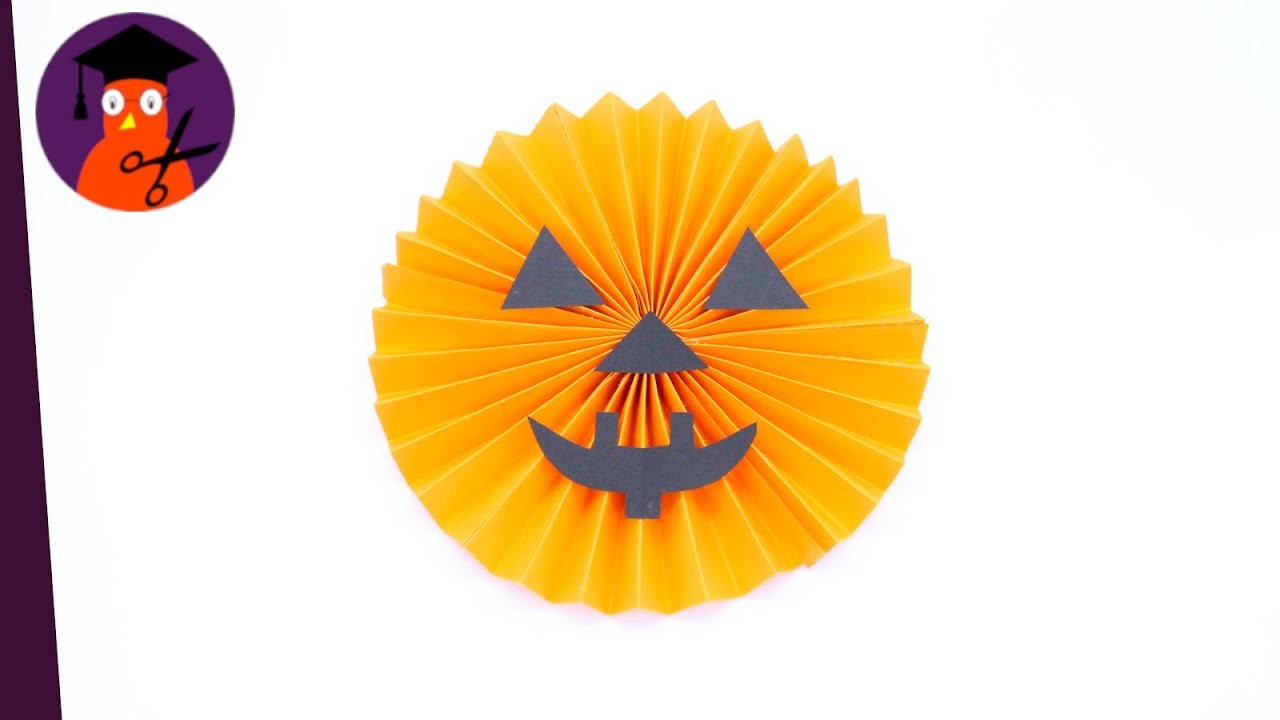 Basteln mit Papier Kürbis für Herbst, Halloween & Advent #wplus.tv