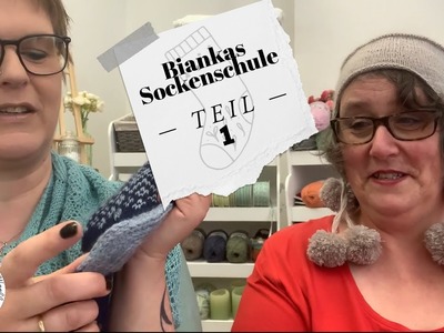 Biankas Sockenschule - Nicola lernt Socken stricken auf der Rundstricknadel!. Woolhouse.de