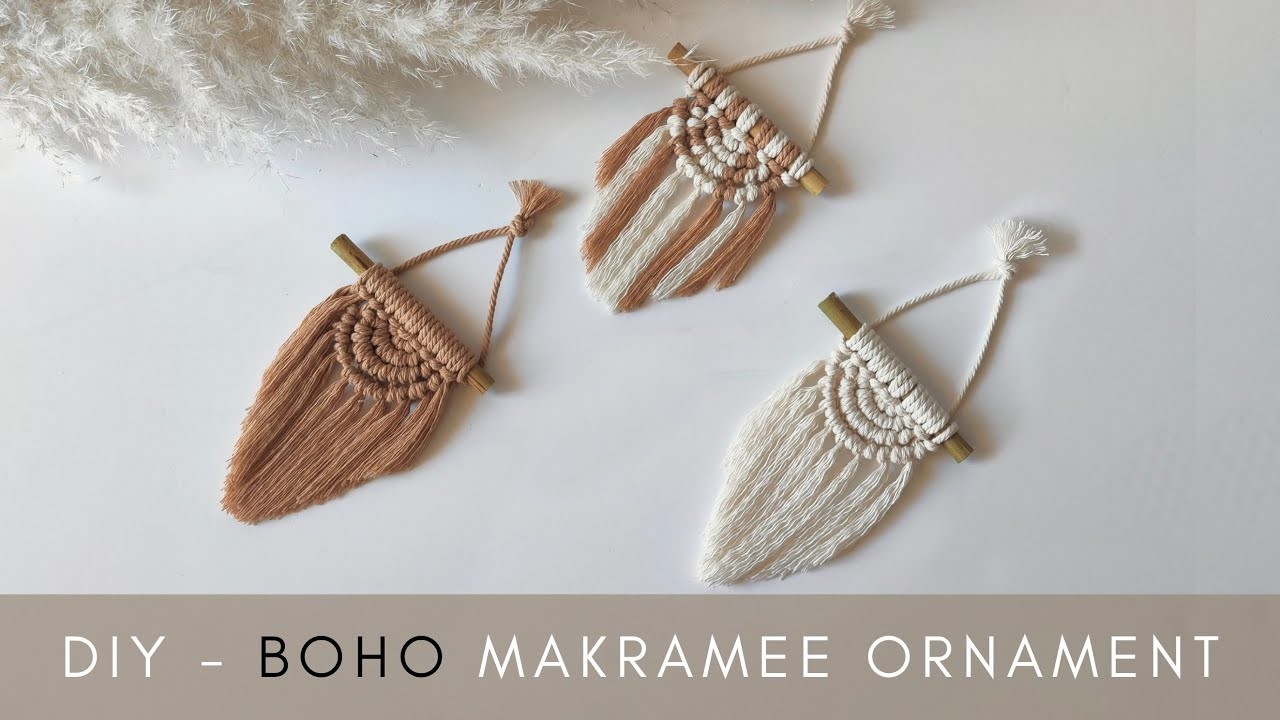 DIY - BOHO MAKRAMEE WANDBEHANG - ORNAMENT. Boho Macrame Wallhanging - Ornament ♡︎