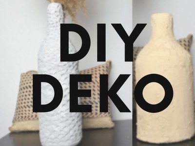 DIY DEKO. DIY Vasen aus Weinflasche