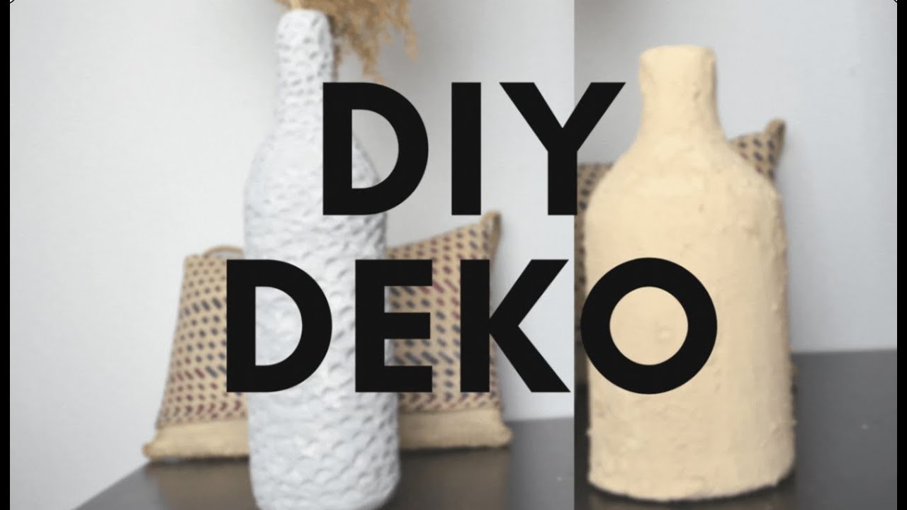 DIY DEKO. DIY Vasen aus Weinflasche