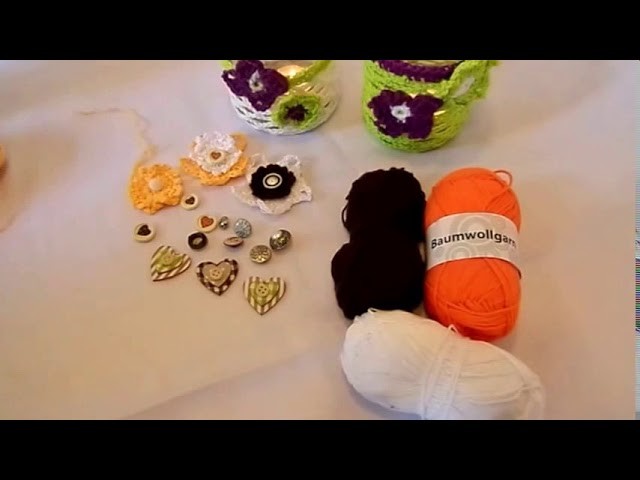 DIY-Häkeln: kleine verspielte Blumen Anhänger, Schlüsselanhänger . . tolle Geschenkidee :))