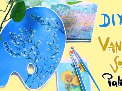 DIY Resin Palette mit Mandelblüten - Malpalette aus Kunstharz. Van Gogh inspired ????✨