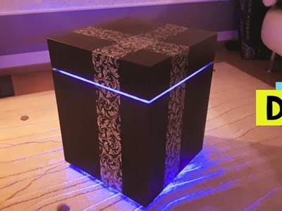 DIY TISCH - WÜRFEL mit LED - Licht