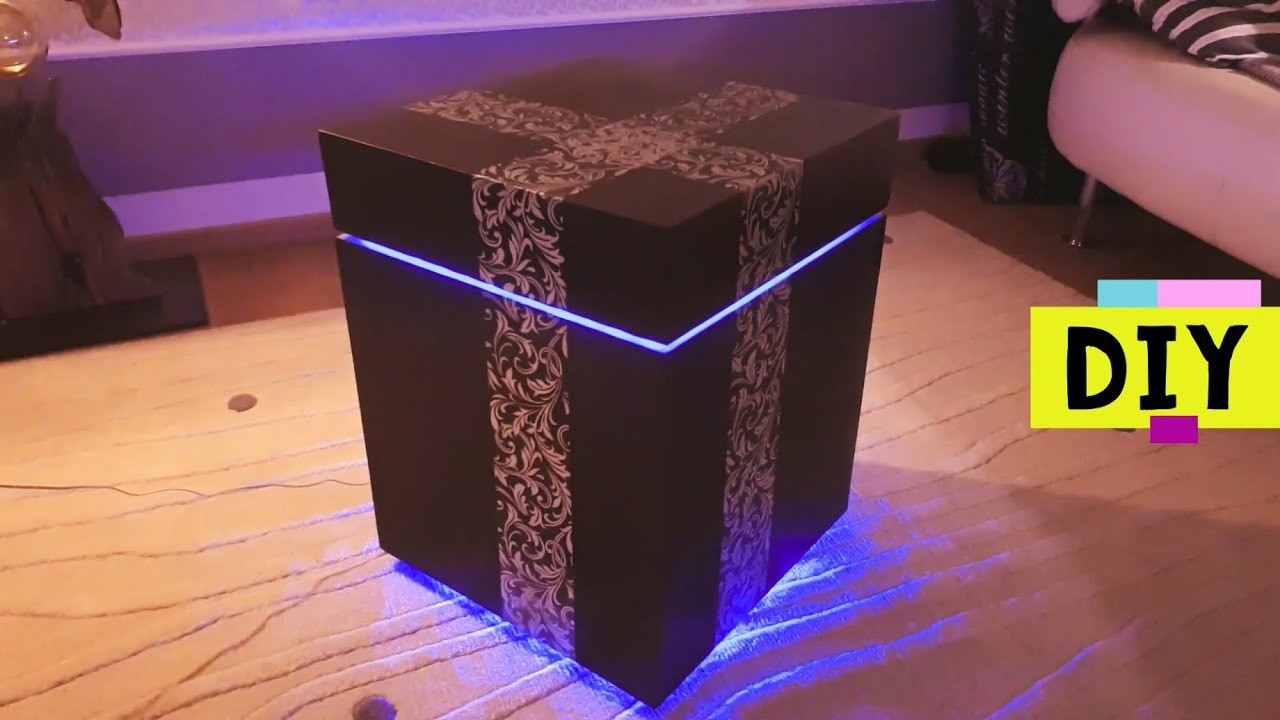 DIY TISCH - WÜRFEL mit LED - Licht