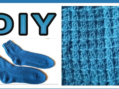 Einfaches, schönes Socken - Muster stricken • DIY  * Julebuergerfee