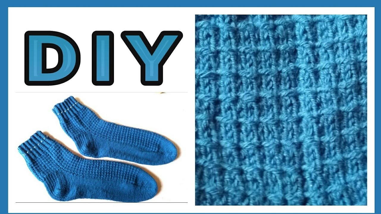 Einfaches, schönes Socken - Muster stricken • DIY  * Julebuergerfee