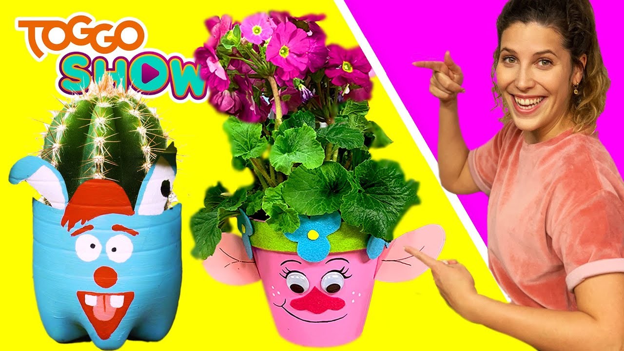 Frühlings-MAKEOVER | Upcycling DIY Woozle und Trolls Blumentopf | Selbstgemacht | TOGGO Show
