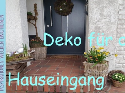 Natürliche Deko vor der Haustür | Eingangsbereich gestalten