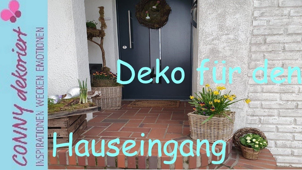 Natürliche Deko vor der Haustür | Eingangsbereich gestalten