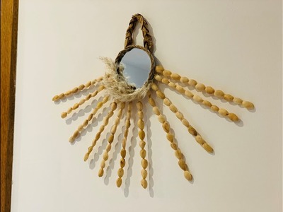 Pistazien deko Ideen.DIY Wandspiegel. Wohndeko - Basteln mit Naturmaterialien. Pistazienschale