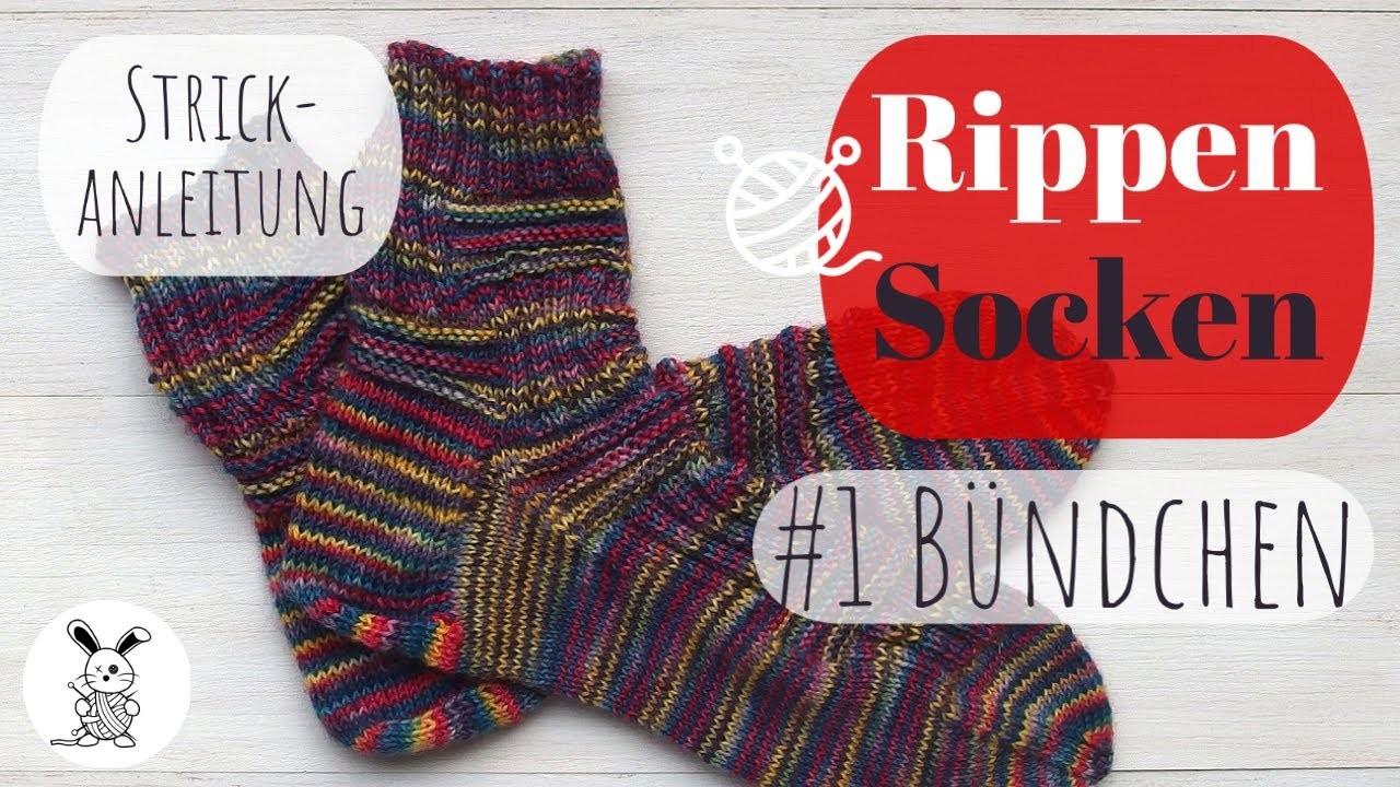 Rippen Socken #1 Bündchen