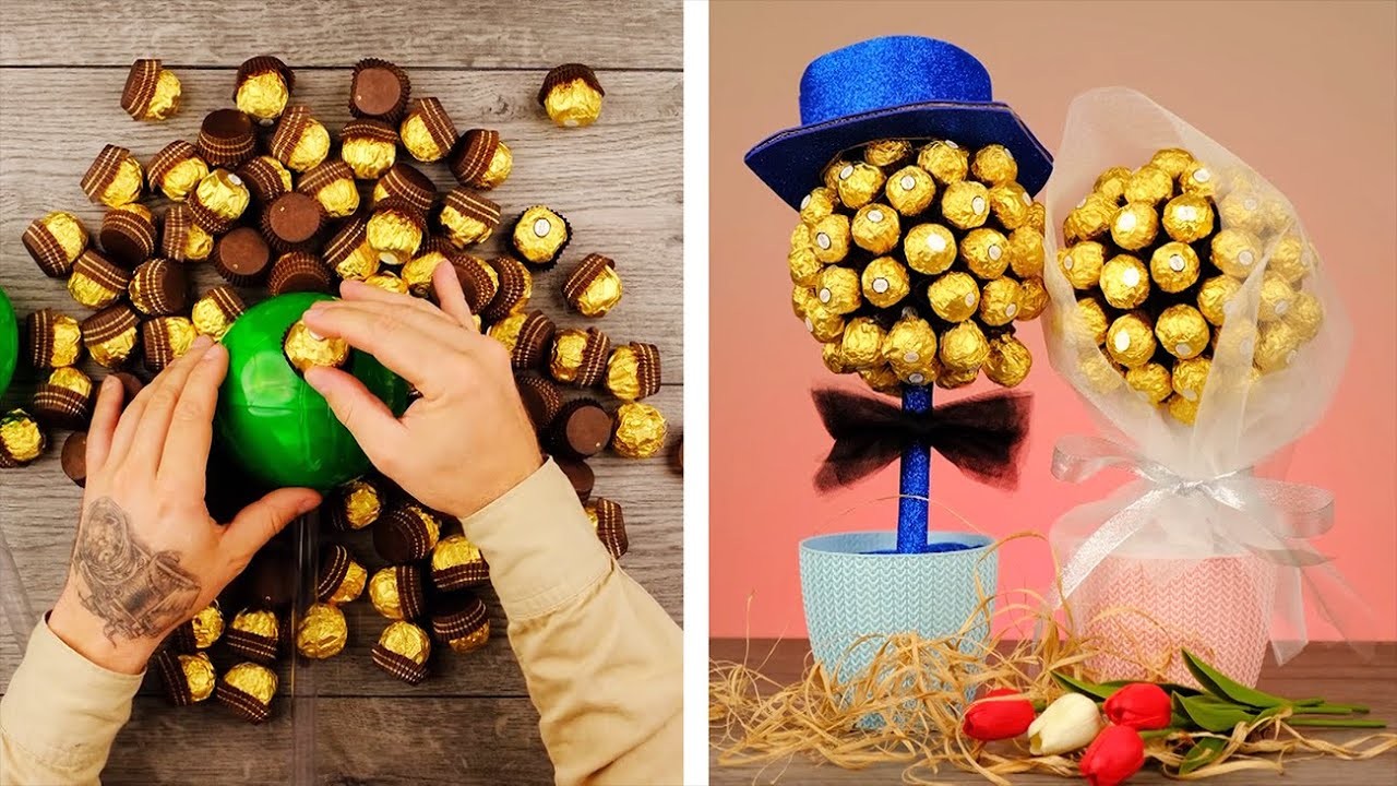 So machst du ein umwerfendes Geschenk aus Ferrero Rocher!