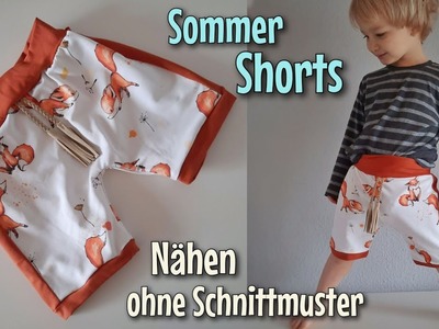 Sommer Shorts - Nähen OHNE Schnittmuster - Für Anfänger - Nähtinchen