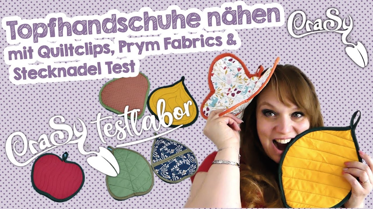 Sylvies Testlabor - Quilt Topflappen Topfhandschuhe in frühlingshaften Formen