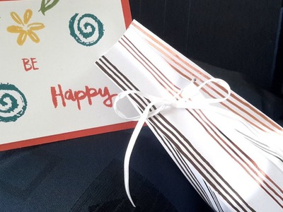 Tutorial: Etwas Rundes verpacken | Verpackung für Honigglas | Geschenk verpacken