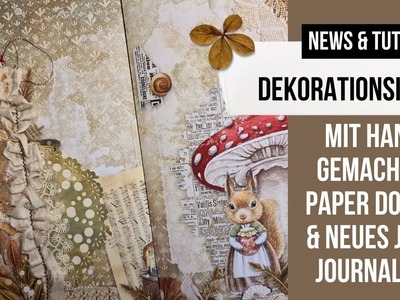 Deko für Junk Journal mit handgemachten Paper Doilies & neues Junk Journal Kit "OACHKATZLSCHWOAF"