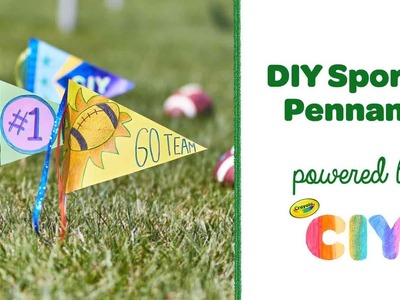 DIY Sports Pennant, Paper Pennant Banner Craft || Crayola CIY