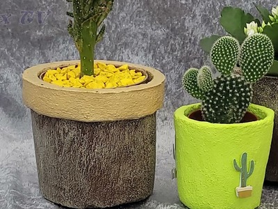 Erschaffe einzigartige Blumentöpfe: So funktioniert es mit Sand und Zement