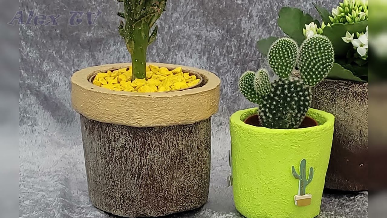 Erschaffe einzigartige Blumentöpfe: So funktioniert es mit Sand und Zement