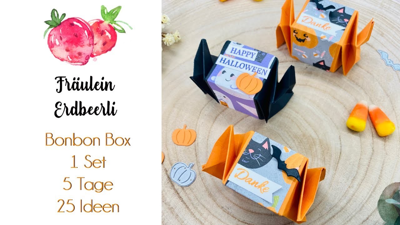 Halloween Bonbon Box mit Produkten von Stampin' Up! - 1 Set - 5 Tage - 25 Ideen