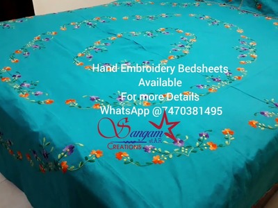 Hand Embroidery Bedsheets