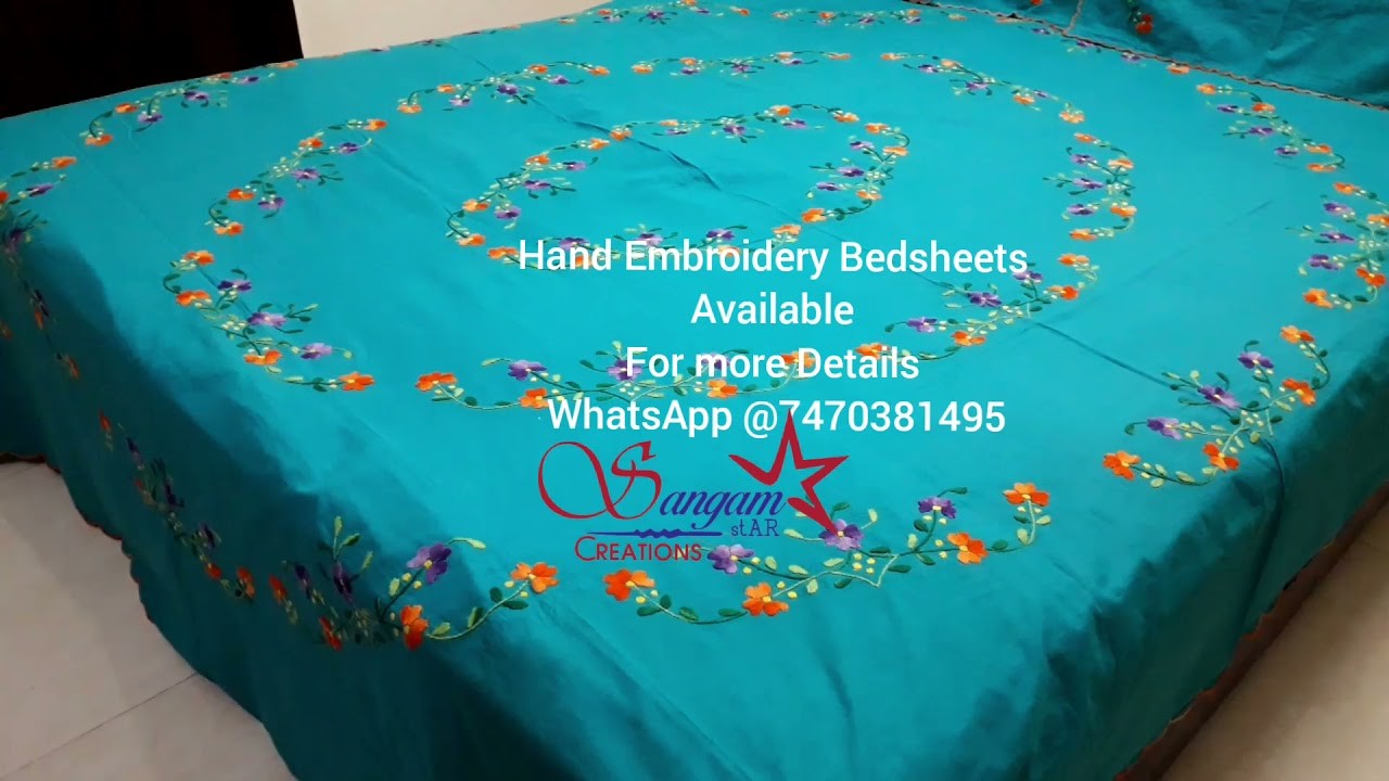 Hand Embroidery Bedsheets