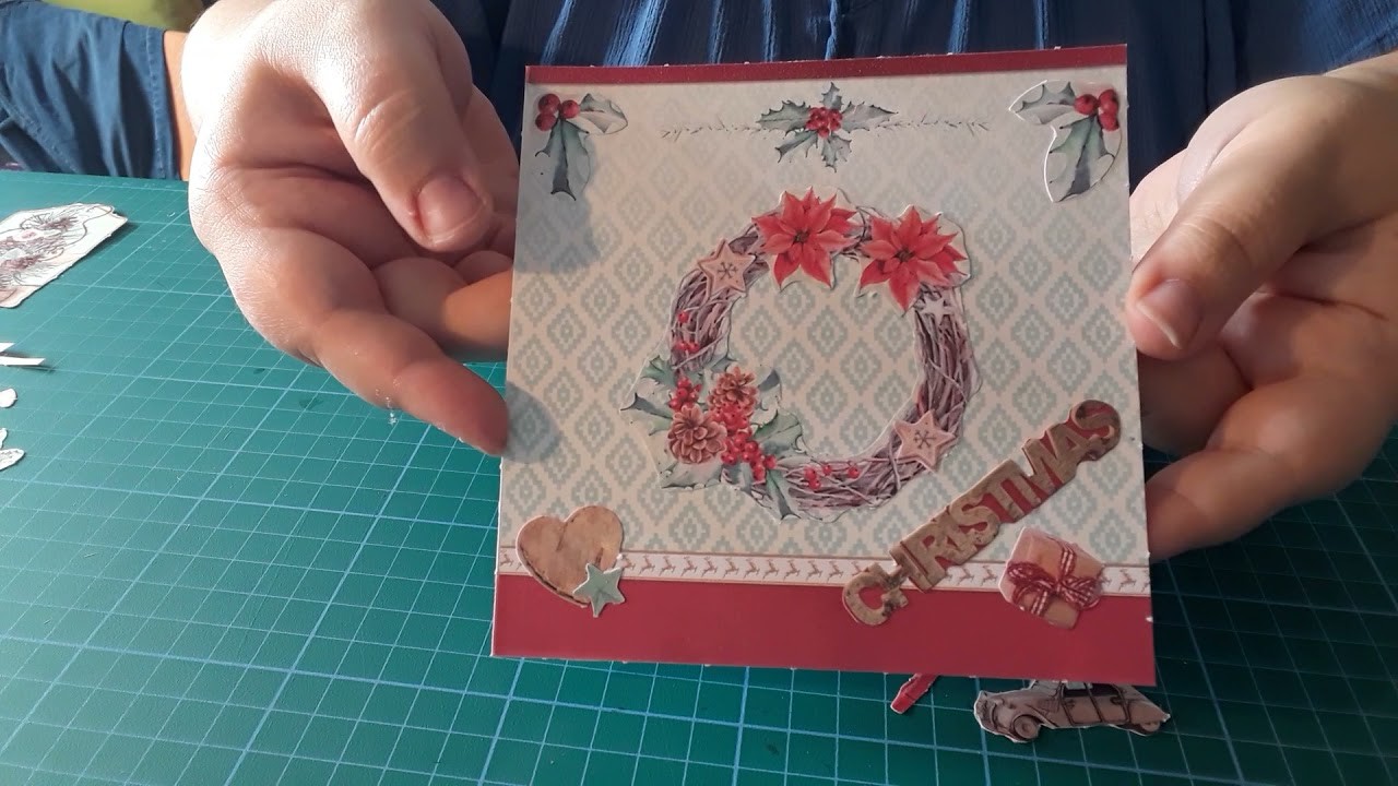 Karten basteln aus dem DIY Card Making Block von Action (Weihnachten)