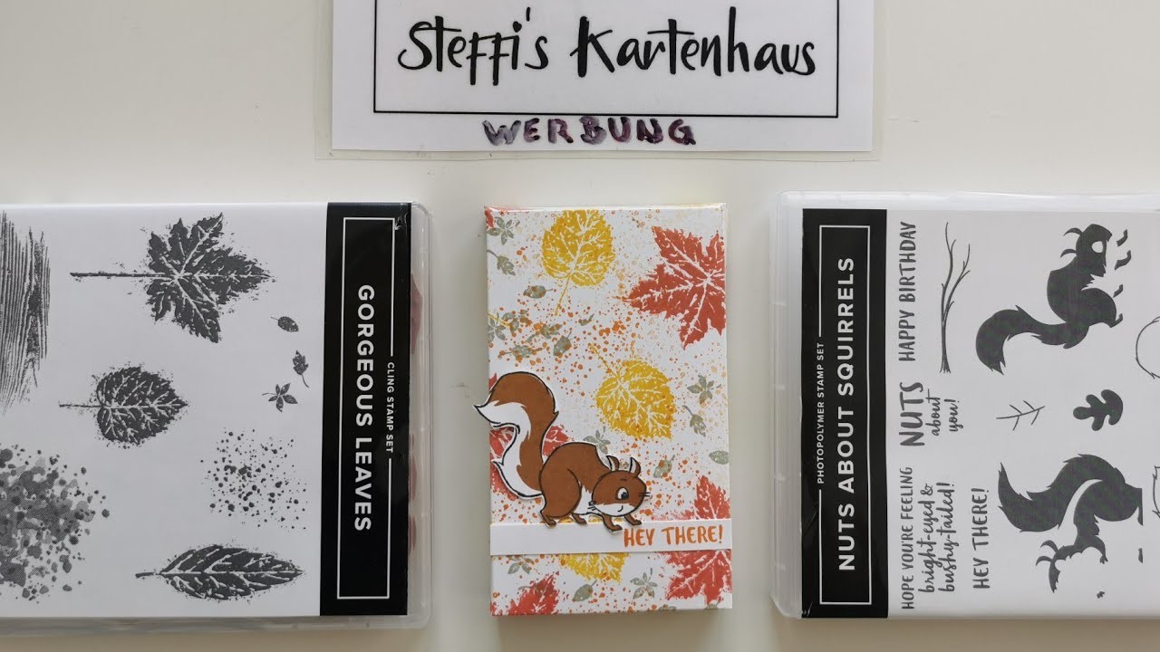 Steffi's Kartenhaus Stampin up Herbststempel Anleitung längliche Pizzabox mit #nutsaboutsquirrels