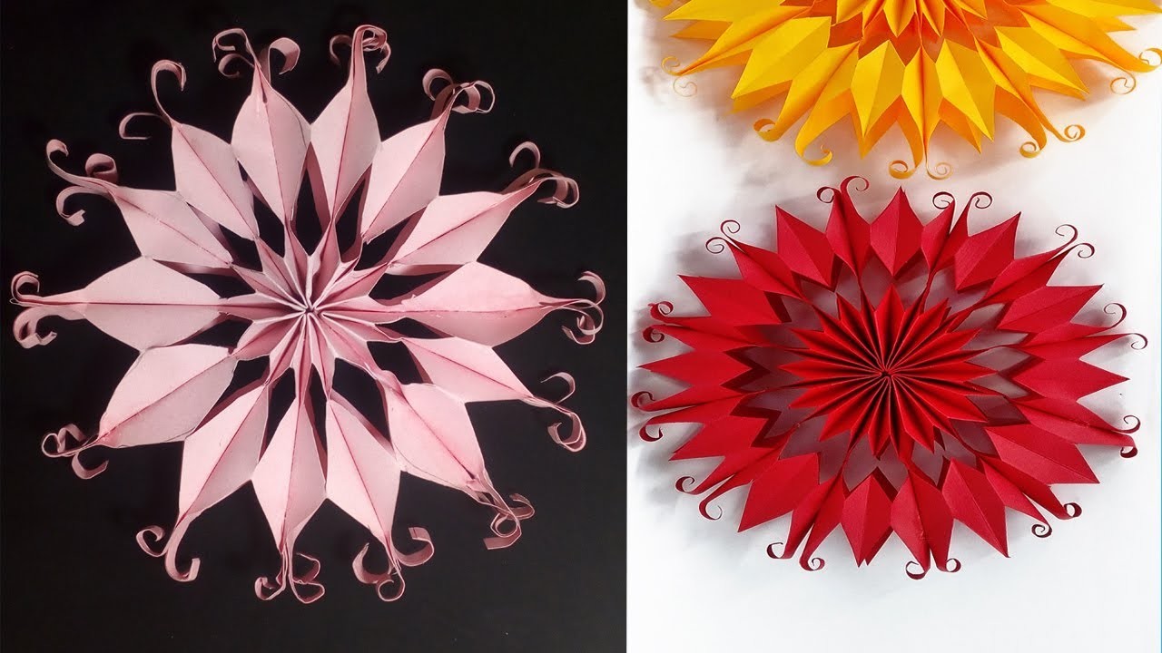 3D Flowers | 3D Paper Flowers |christmas