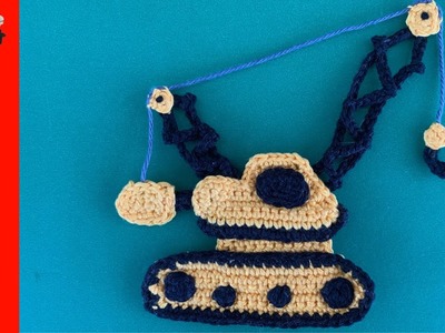 Crochet Crane Tutorial - Crochet Applique Tutorial