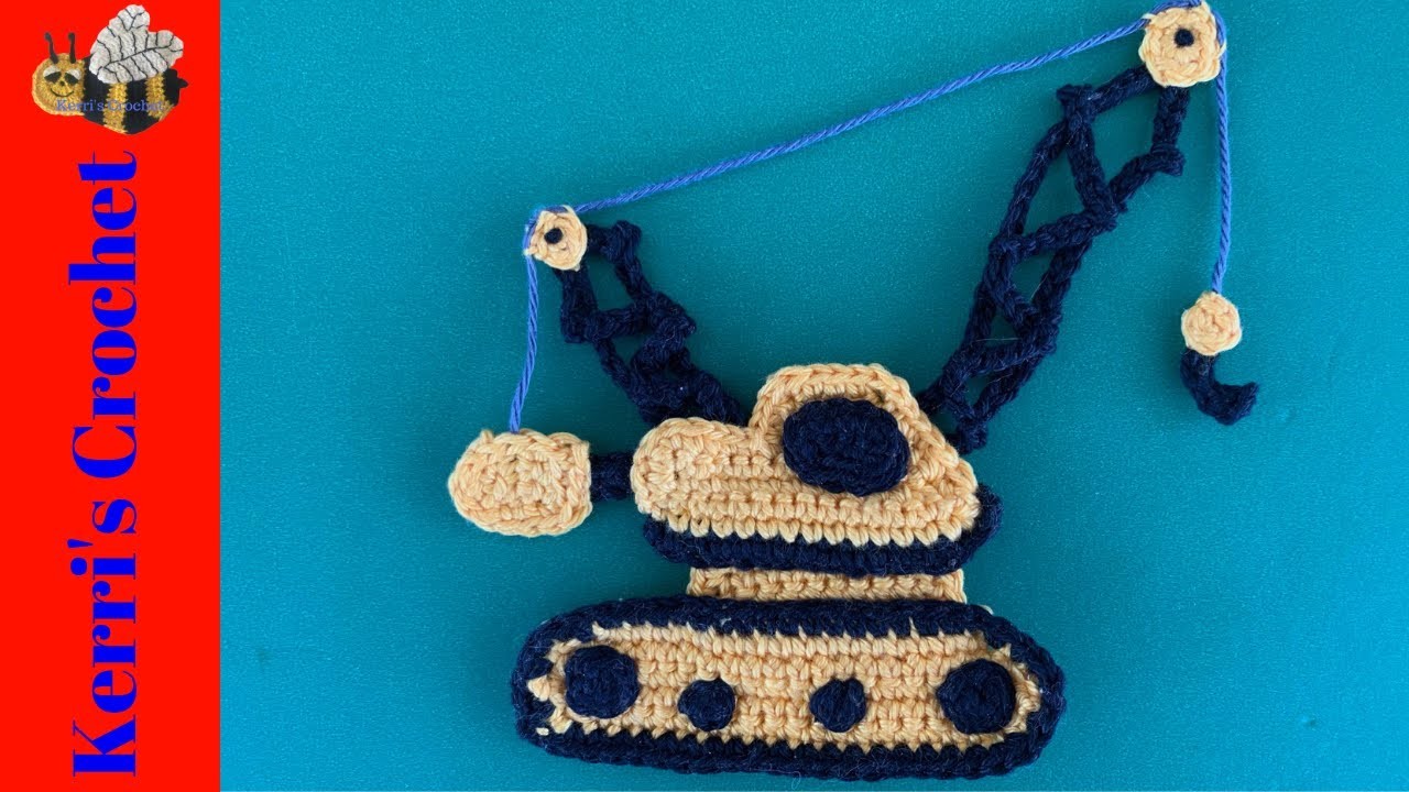 Crochet Crane Tutorial - Crochet Applique Tutorial