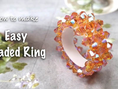 Easy Beaded Ring | Beaded Jewelry | Fashion Jewelry | Beaded Fashion Ring | 비즈반지 |ビーズ DIY | ビーズ リング