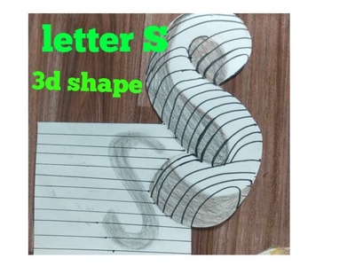 How to draw letter S 3D shape