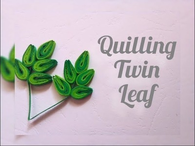 Quilling Twin Paper Leaf