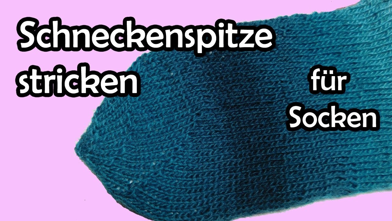 Schneckenspitze stricken - Socken Strickanleitung