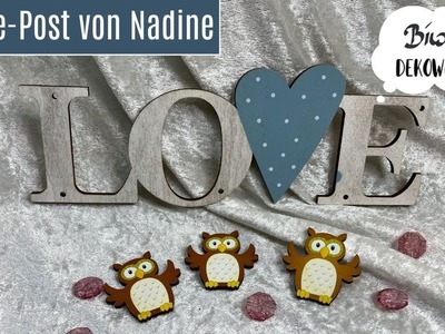 Tolle Danke-Post von Nadine .  ein Flut in Blau