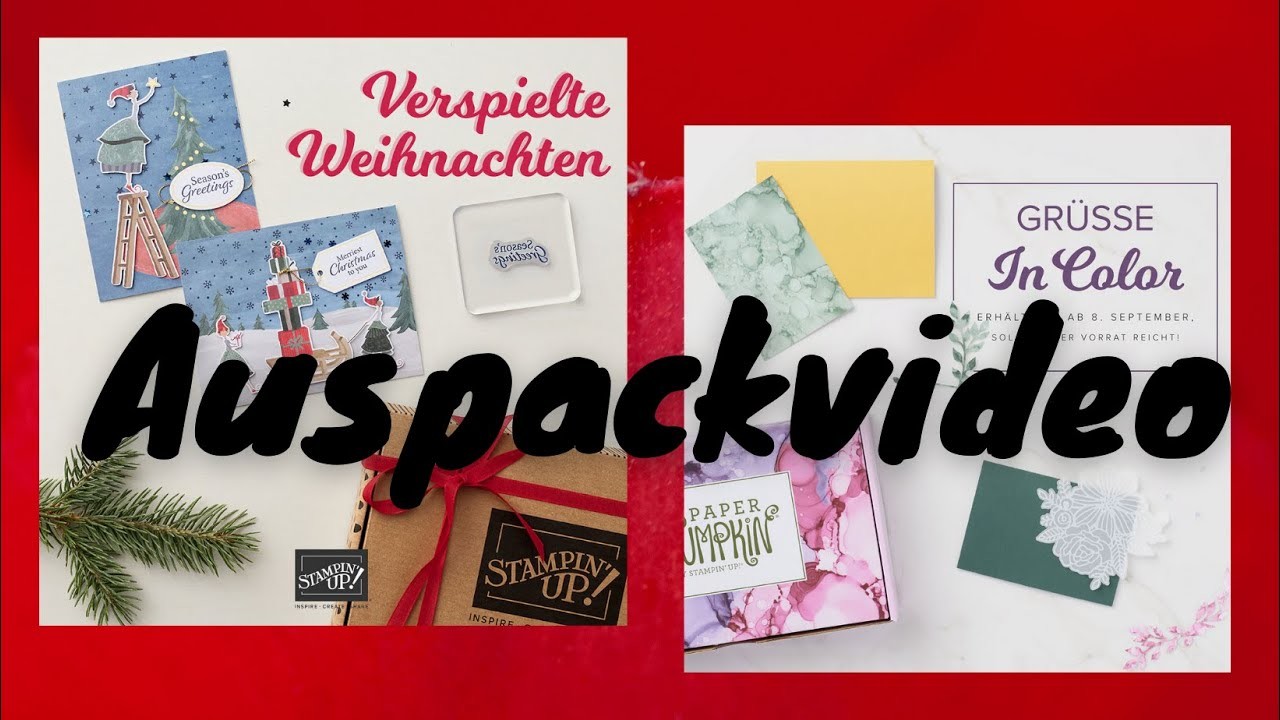 Auspackvideo - Grüsse In Color + Verspielte Weihnachten