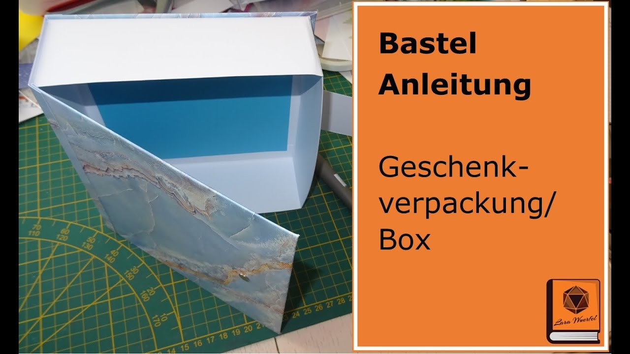Bastel Anleitung Geschenk Verpackung Box mit Papier, Stempel, Stampin Up, Action & Co
