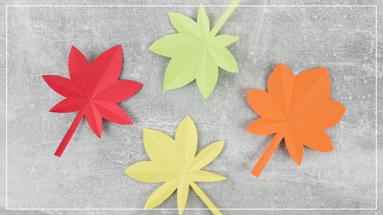 DIY Blätter aus Papier basteln | bunte Herbst Deko einfach selber machen ????