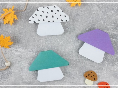 DIY Origami Pilz aus Papier basteln | Deko Idee für den Herbst ????
