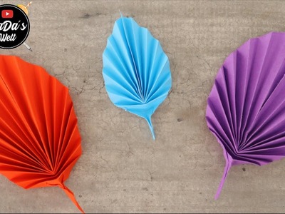 Einfache Origami Blätter falten, DIY. Herbstdeko. Basteln mit Blättern