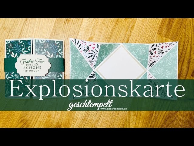 Explosionskarte - Wunderbar Weihnachtlich - eine Anleitung mit den Produkten von Stampin´Up!
