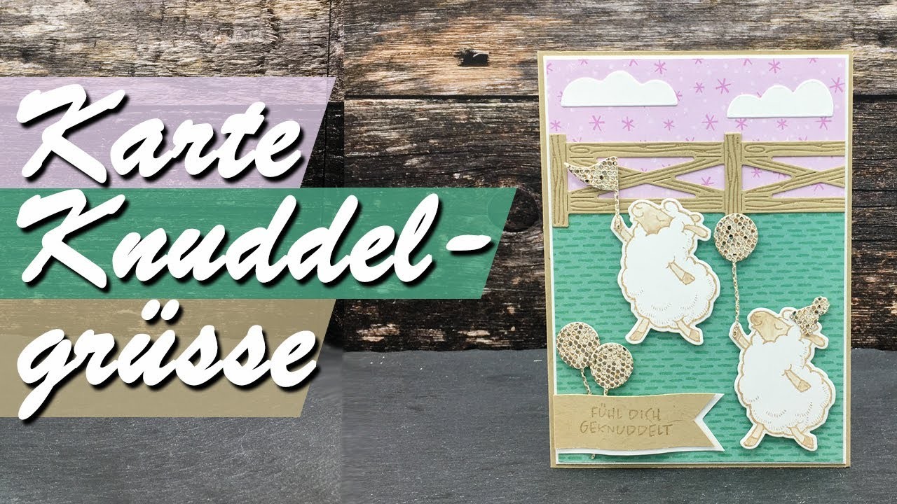 Kreativer Montag 156 - Karte "Knuddelgrüsse" | inklusive Outtakes