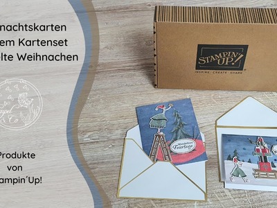 Weihnachtskarten mit dem Kartenset "Verspielte Weihnachten"