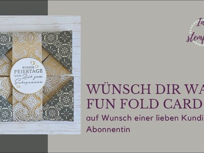 Wünsch dir was | fun fold card | stampin’up | Vorstellung neues Bastelkit Oktober | Anleitung
